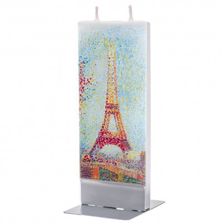 Flat Candle - Eiffel Tower by Seurat