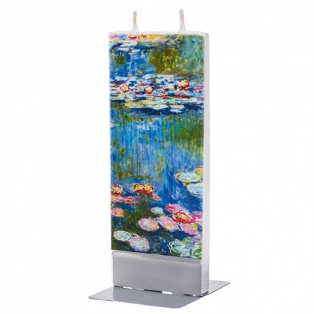 Flat Candle - Water Lilies by Monet