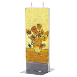 Flat Candle - Sunflowers by Van Gogh