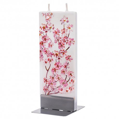 Flat Candle - Pink Cherry Blossoms