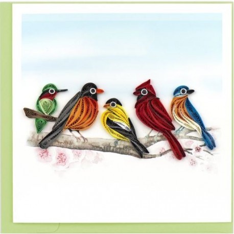 Quilling Card - Songbirds