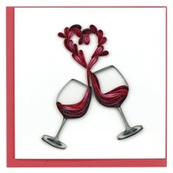 Quilling Card - Toast to Love