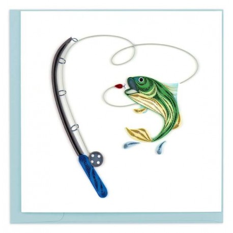 Quilling Card - Gone Fishing