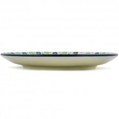 Polish Pottery Plate - 10" - Colorful Pansies