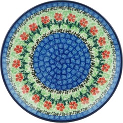 Polish Pottery Plate - 8" - Maraschino