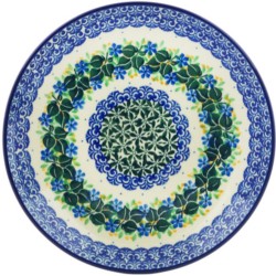 Polish Pottery Plate - 8" - Ivy Trail