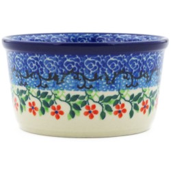 Polish Pottery Bowl - 4" - Red Splendor