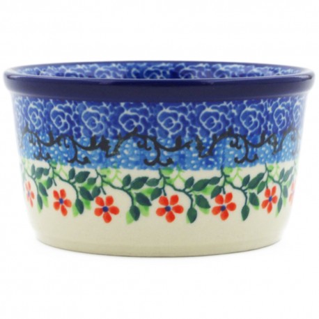 Polish Pottery Bowl - 4" - Red Splendor