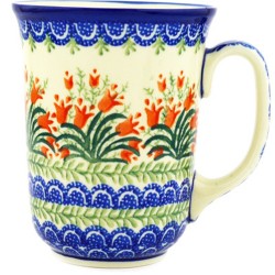 Bistro Mug - 16 oz - Crimson Bells