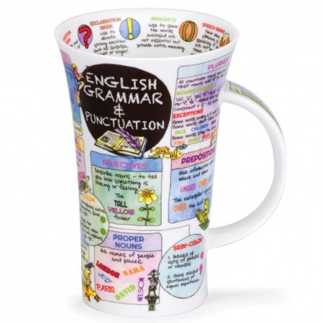 Fine Bone China Mug - Tall - English Grammar