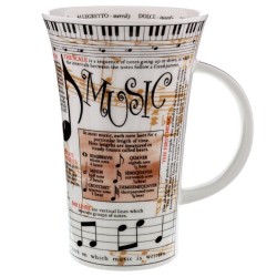Fine Bone China Mug - Tall - Music