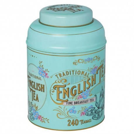 Victorian Tea Tin with 240 English Breakfast Teabags
