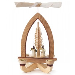 German Christmas Pyramid - One Level - Angel Choir