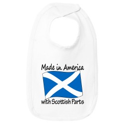 "Made in America with ___ Parts" Baby Bib