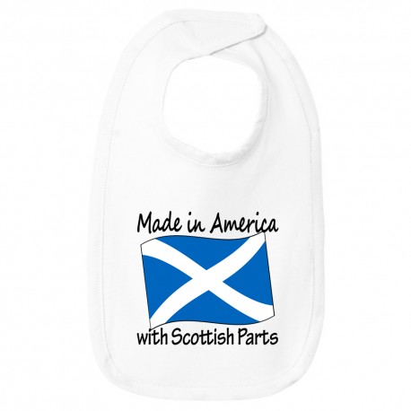 "Made in America with ___ Parts" Baby Bib