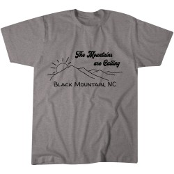 The Mountains are Calling Black Mountain Tshirt