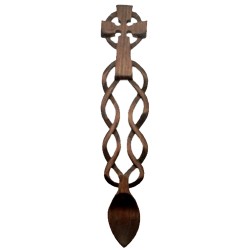 Welsh Love Spoon - Large Celtic Cross