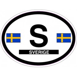 Oval Reflective Decal Sweden