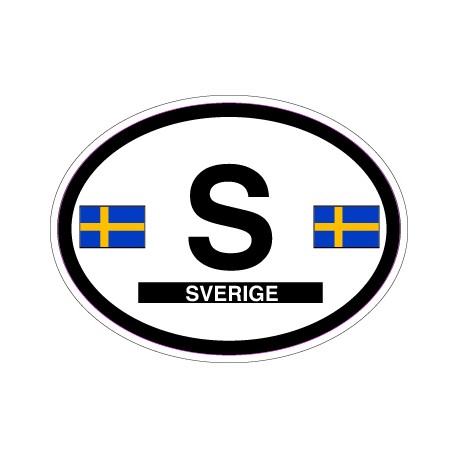 Oval Reflective Decal Sweden