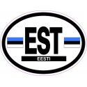 Oval Reflective Decal Estonia