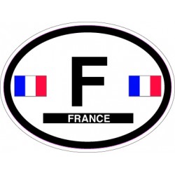 Oval Reflective Decal France