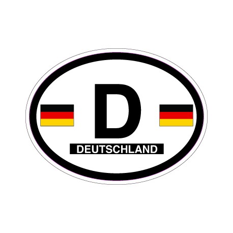 Oval Reflective Decal Germany