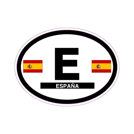 Oval Reflective Decal Spain