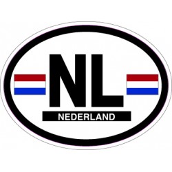 Oval Reflective Decal Netherlands