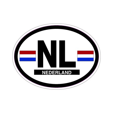 Oval Reflective Decal Netherlands