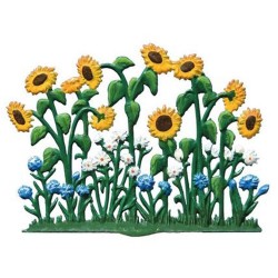 Sunflowers Stand-up Pewter Decoration