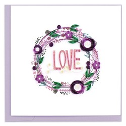 Quilling Card - Love Wreath