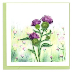 Quilling Card - Scottish Thistle