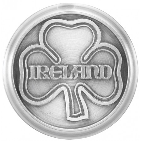 Glass Ireland Stein with Pewter Lid