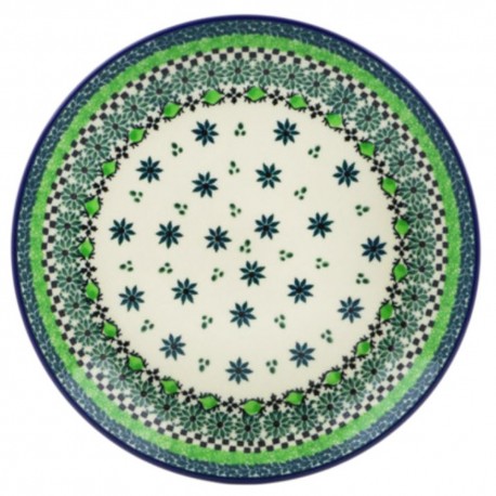 Polish Pottery Plate - 8" - Emerald City