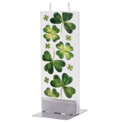 Flat Candle - Irish Shamrocks & Clovers