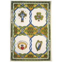 Irish Emblems Tea Towel