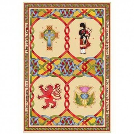 Scottish Emblems Tea Towel