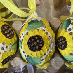 Eggshell Ornament Sunflower Cutout