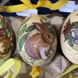 Eggshell Ornament Rabbit by Peter Priess
