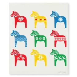 Swedish Dishcloth Dala Horses