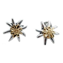 Edelweiss Two-Tone Stud Earrings