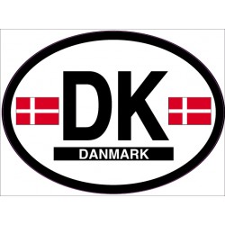 Oval Reflective Decal Denmark