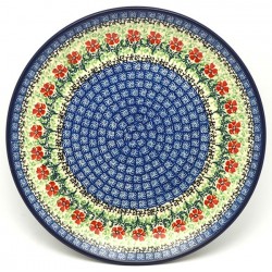 Polish Pottery Plate - 10" - Maraschino