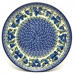 Plate - 10" - Blue Pansies