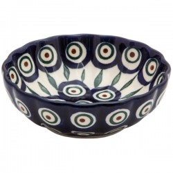 Scalloped Bowl - 5" - Peacock