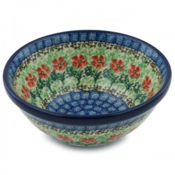 Polish Pottery Bowl - 5.5" - Maraschino