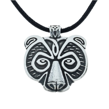 Viking Bear Pewter Pendant