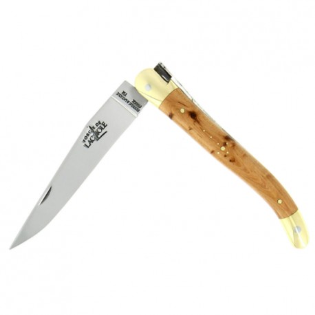 Laguiole Knife - 9 cm Juniper and Brass