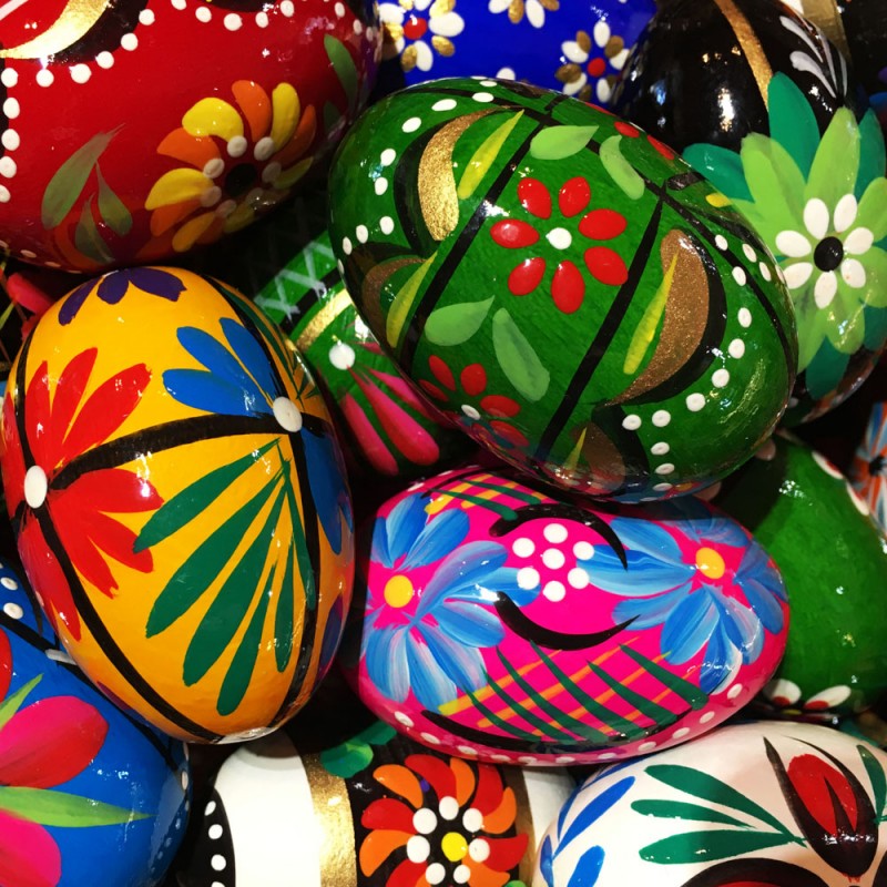 Wooden Handpainted Egg from Poland