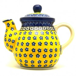 Polish Pottery Tea or Coffee Pot - 20 oz. - Sunburst